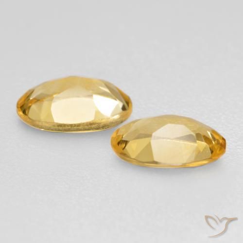 Gemme di Citrino Dorato medio naturale da 0.73 ct, Ovale, VVS-VS