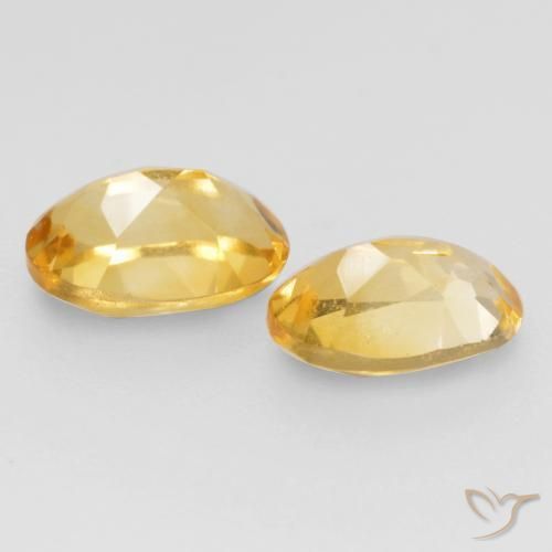 Gemme di Citrino Arancio dorato naturale da 0.83 ct, Ovale, VVS-VS