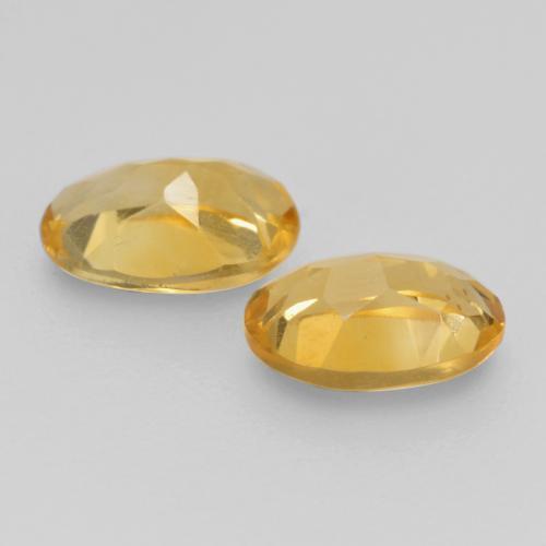 Gemme di Citrino Dorato medio naturale da 0.80 ct, Taglio ovale, VS