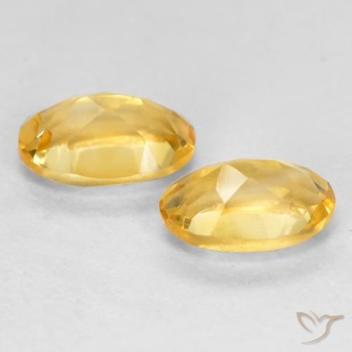 Gemme di Citrino Arancio dorato naturale da 0.83 ct, Ovale, VS