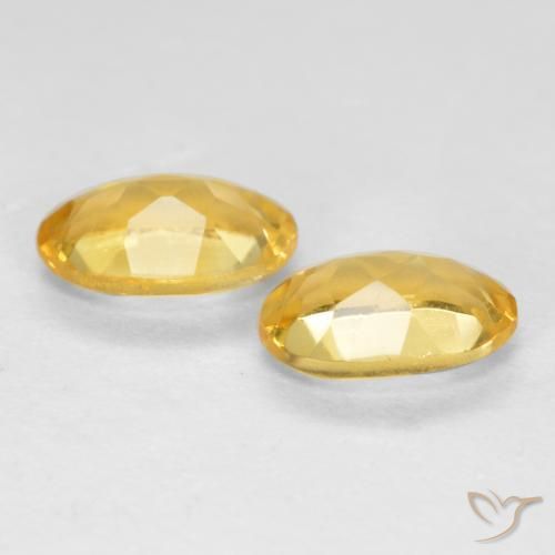Gemme di Citrino Arancio dorato naturale da 0.74 ct, Ovale, VS