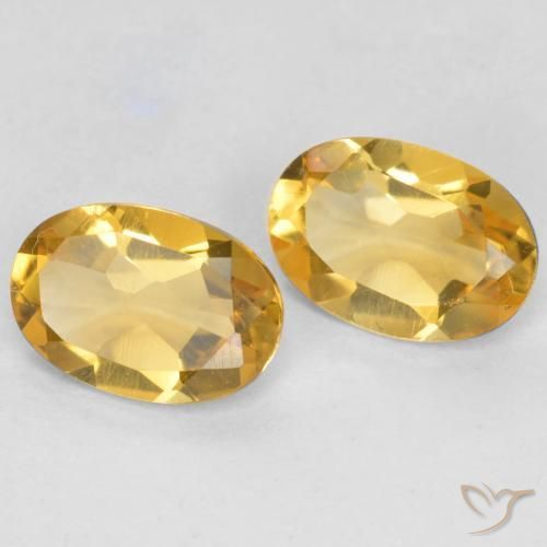 Gemme di Citrino Dorato medio naturale da 0.74 ct, Ovale, VS