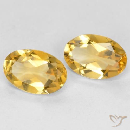 Gemme di Citrino Dorato medio naturale da 0.68 ct, Ovale, VS