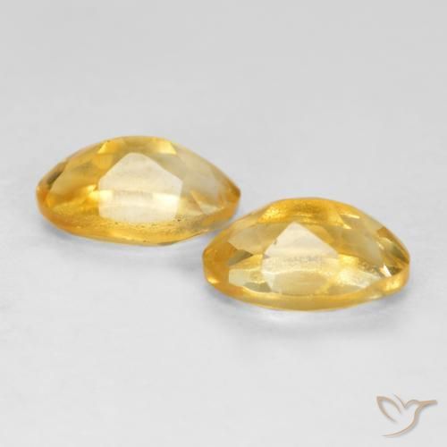 Gemme di Citrino Dorato medio naturale da 0.90 ct, Ovale, VS