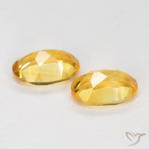 Gemme di Citrino Arancio Dorato Profondo naturale da 0.81 ct, Ovale, VS