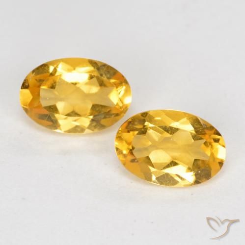 0.78ctw Naturale Dorato scuro Citrino, Ovale, VS