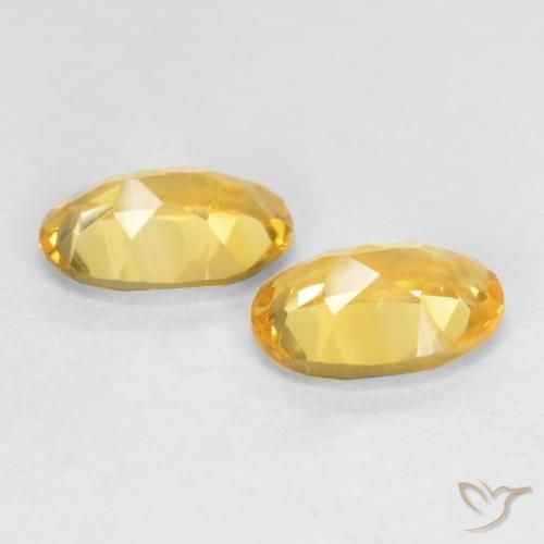 Gemme di Citrino Arancio dorato naturale da 0.72 ct, Ovale, VS