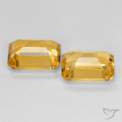 Gemme di Citrino Arancio-Oro naturale da 2.84 ct, Ottagonale / Taglio smeraldo, VS