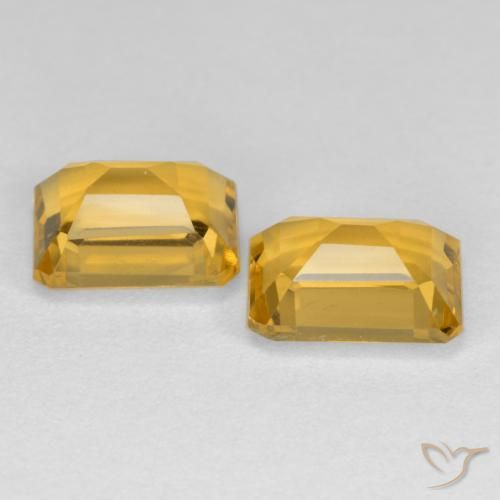 Gemme di Citrino Dorato naturale da 3.02 ct, Ottagonale / Taglio smeraldo, VS