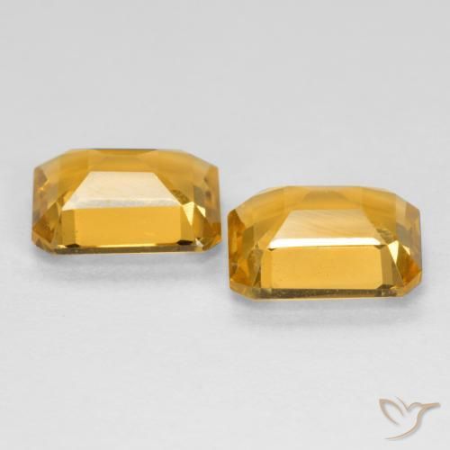 Gemme di Citrino Arancio-Oro naturale da 2.67 ct, Ottagonale / Taglio smeraldo, VS