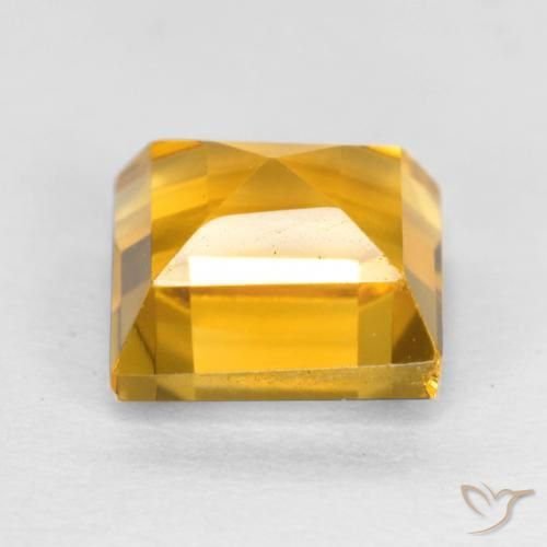 Citrino Dorato naturale da 2.00 ct, Quadrato, VVS-VS