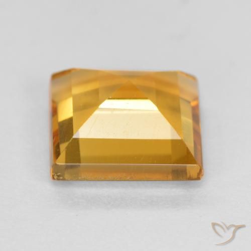 Citrino Arancio-Oro naturale da 1.48 ct, Quadrato, VS