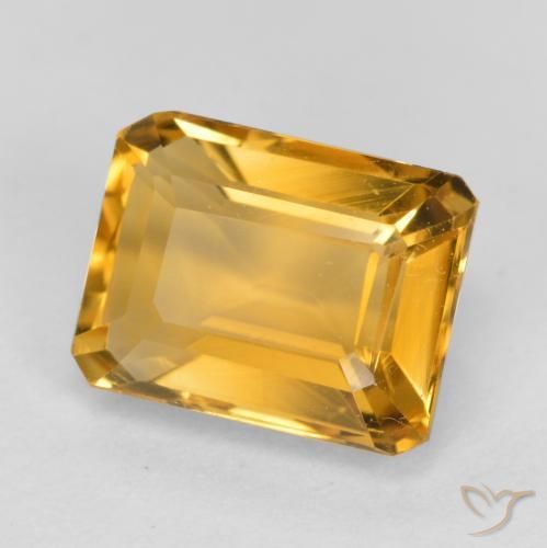 Citrino Arancio-Oro naturale da 1.63 ct, Ottagonale / Taglio smeraldo, VS