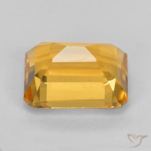 Citrino Arancione-Oro medio naturale da 1.66 ct, Ottagonale / Taglio smeraldo, VS