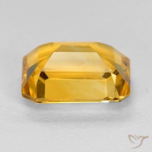 Citrino Arancione-Oro medio naturale da 1.55 ct, Ottagonale / Taglio smeraldo, VS