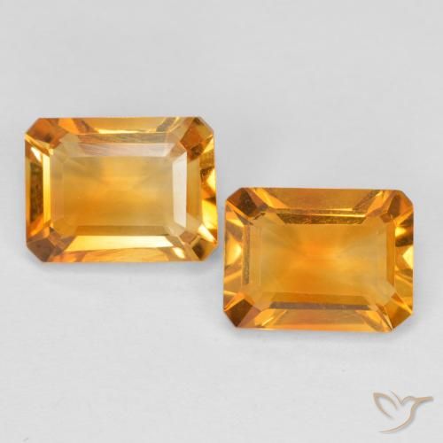 2.88ctw Naturale Oro Citrino, Taglio smeraldo, VVS-VS