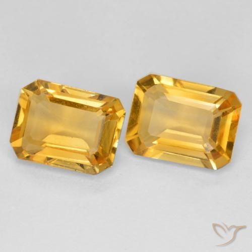 Gemme di Citrino Dorato scuro naturale da 2.59 ct, Ottagonale / Taglio smeraldo, VS