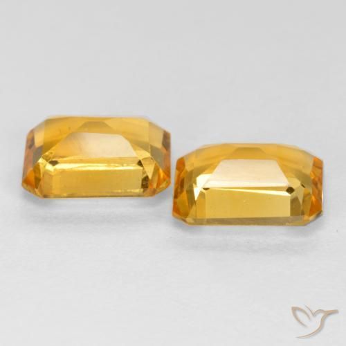 Gemme di Citrino Dorato scuro naturale da 2.59 ct, Ottagonale / Taglio smeraldo, VS