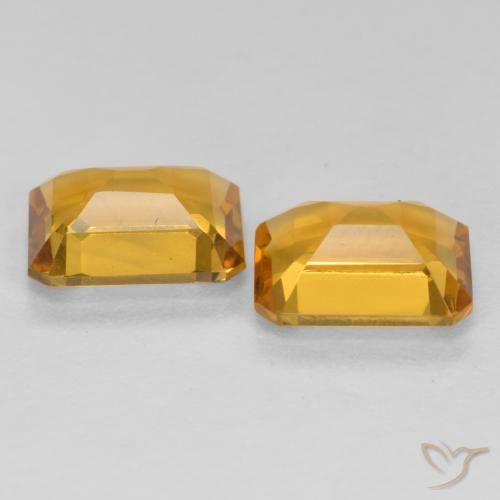 Gemme di Citrino Dorato scuro naturale da 2.68 ct, Ottagonale / Taglio smeraldo, VVS-VS
