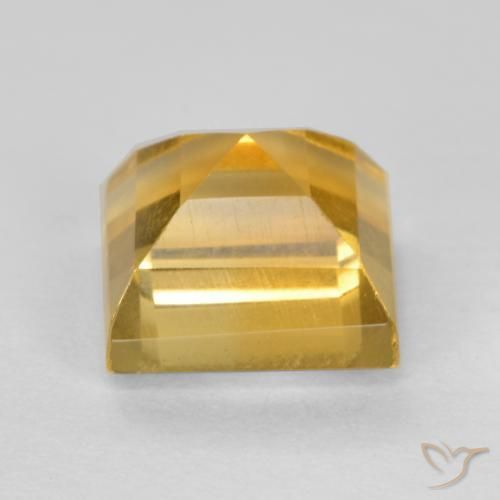 Citrino Arancio Dorato Profondo naturale da 2.07 ct, Quadrato, VS