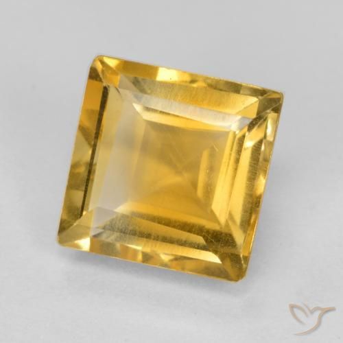 Citrino Dorato naturale da 1.68 ct, Quadrato, VS