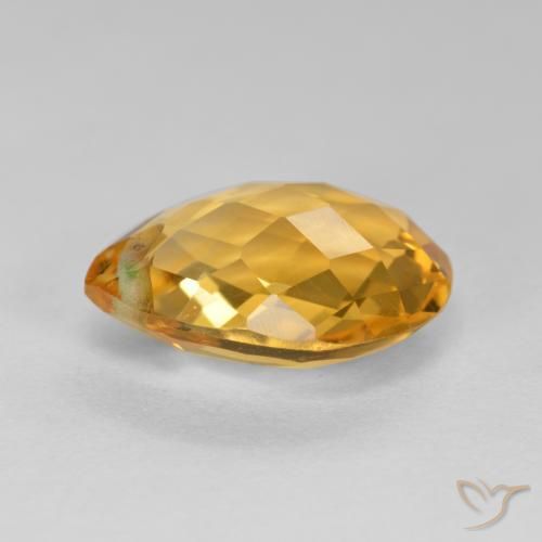 Citrino Arancio medio-chiaro-oroG naturale da 3.50 ct, Forma a pera, VVS-VS