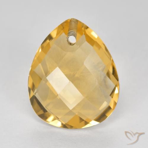 3.39ct Naturale Oro Citrino, Forma a pera, VVS-VS