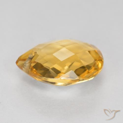 Citrino Oro naturale da 3.39 ct, Forma a pera, VVS-VS