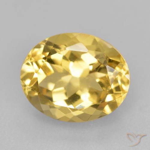 4.38ct Naturale Arancio dorato Citrino, Ovale, VVS-VS