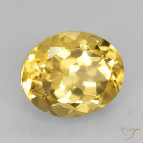 Citrino Arancio dorato naturale da 4.38 ct, Ovale, VVS-VS