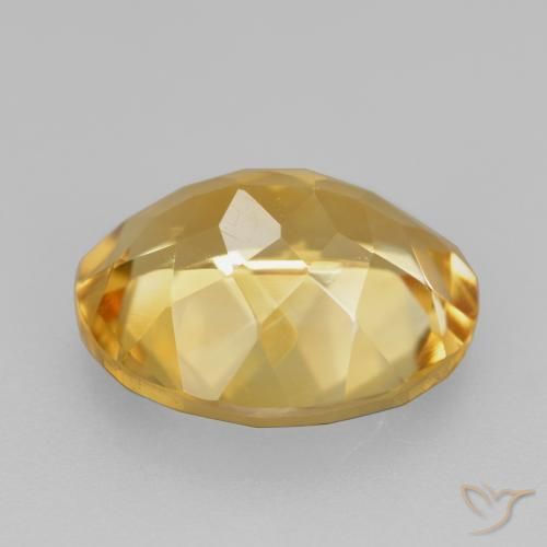 Citrino Dorato medio-scuro naturale da 4.10 ct, Ovale, VVS