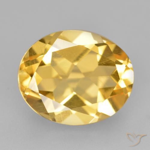 4.37ct Naturale Oro Citrino, Ovale, VVS