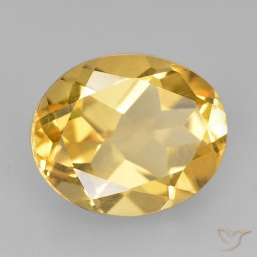 Citrino Oro naturale da 4.37 ct, Ovale, VVS