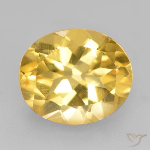 4.66ct Naturale Arancio dorato Citrino, Ovale, VS