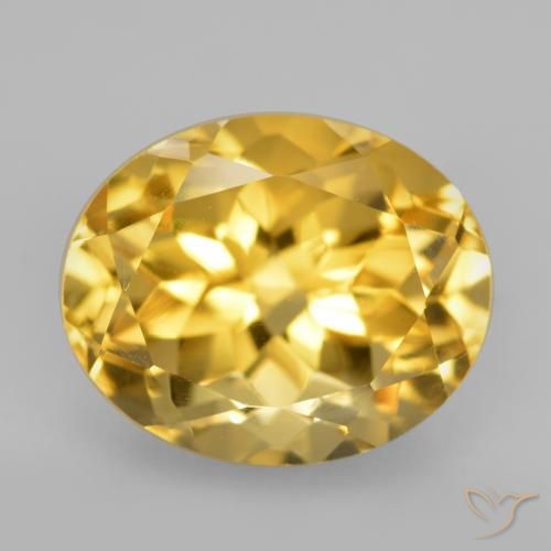 5.72ct Naturale Arancio dorato Citrino, Ovale, VVS