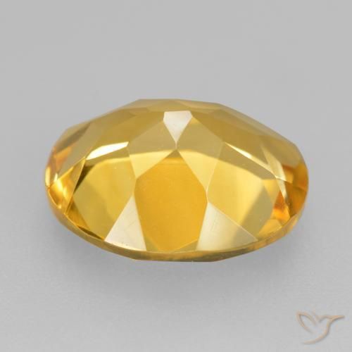 Citrino Arancio Dorato Profondo naturale da 4.10 ct, Ovale, VVS-VS