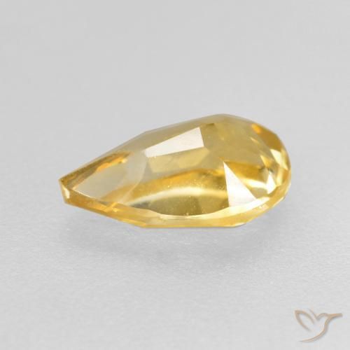 Citrino Oro naturale da 0.75 ct, Forma a pera, VS
