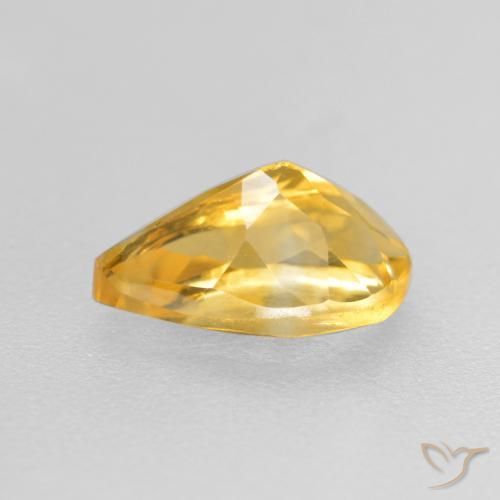 Citrino Oro medio naturale da 0.82 ct, Forma a pera, VS