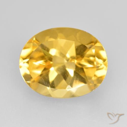 4.85ct Naturale Dorato medio Citrino, Ovale, VVS-VS
