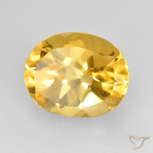 Citrino Dorato medio naturale da 4.85 ct, Ovale, VVS-VS