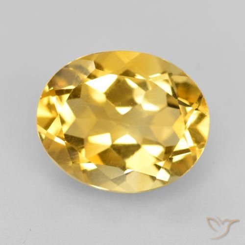 4.42ct Naturale Dorato Citrino, Ovale, VVS-VS