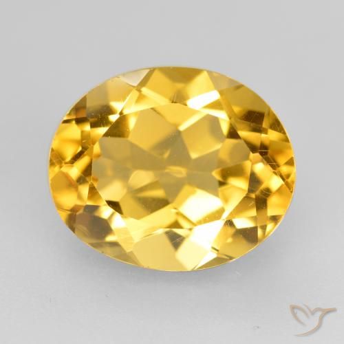 4.62ct Naturale Oro medio Citrino, Ovale, VVS-VS