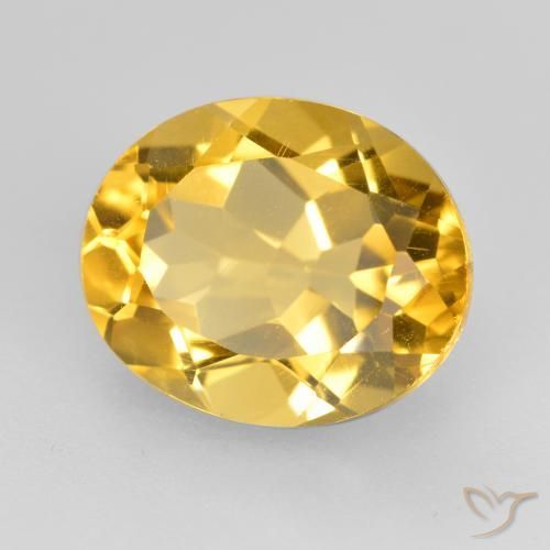 Citrino Oro medio naturale da 4.62 ct, Ovale, VVS-VS