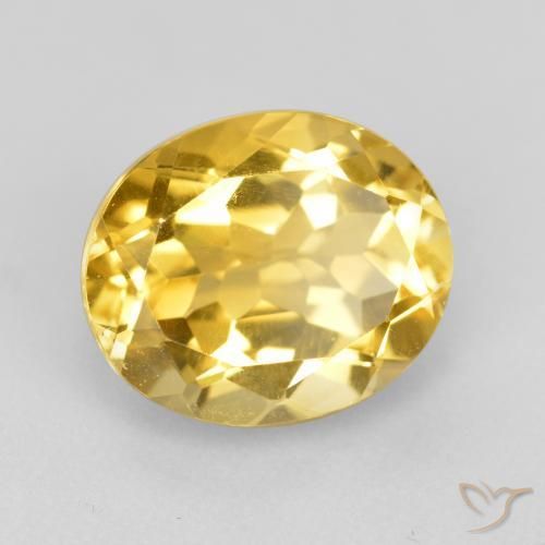 Citrino Dorato naturale da 4.57 ct, Ovale, VVS-VS