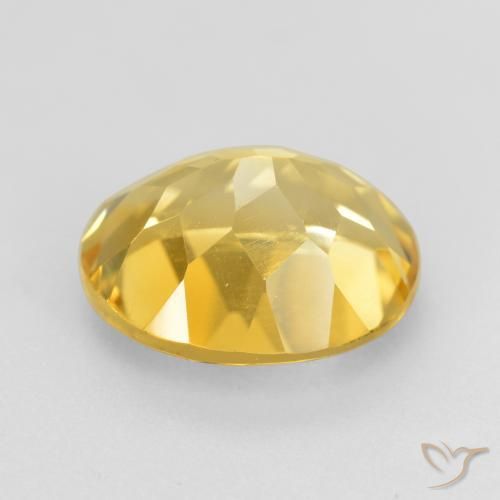 Citrino Dorato naturale da 4.57 ct, Ovale, VVS-VS