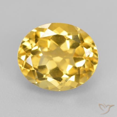 5.04ct Naturale Dorato Citrino, Ovale, VVS-VS