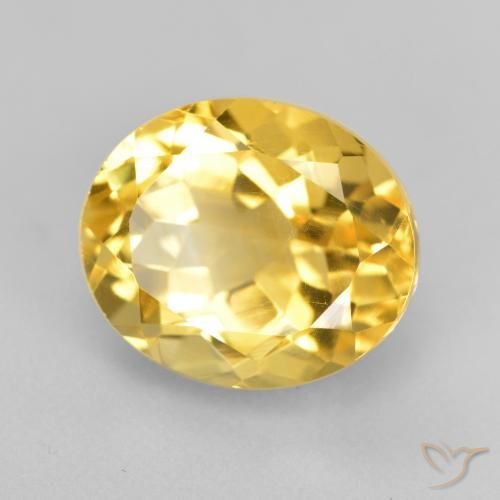 Citrino Dorato naturale da 5.04 ct, Ovale, VVS-VS
