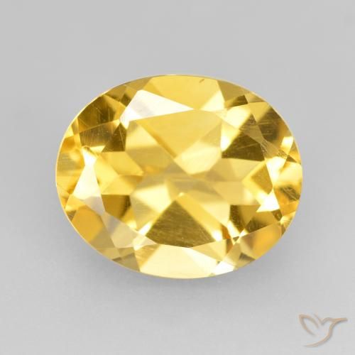 4.43ct Naturale Dorato Citrino, Ovale, VVS-VS
