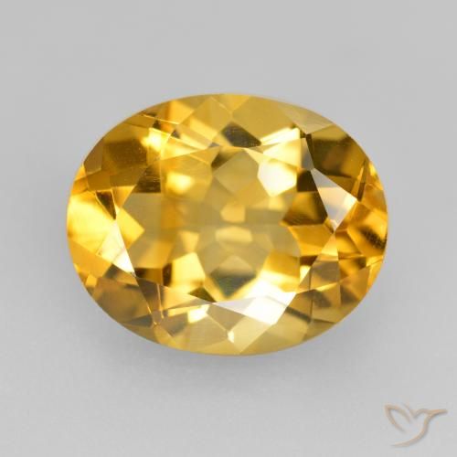 4.77ct Naturale Dorato medio-chiaro Citrino, Ovale, VVS-VS