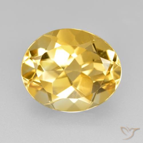 4.38ct Naturale Dorato Citrino, Ovale, VVS-VS